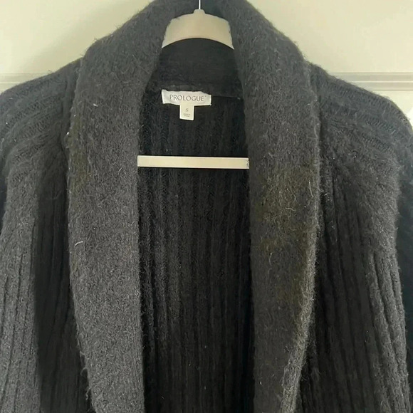Prologue Black Short Size S Cardigan Open Front - Picture 3 of 9